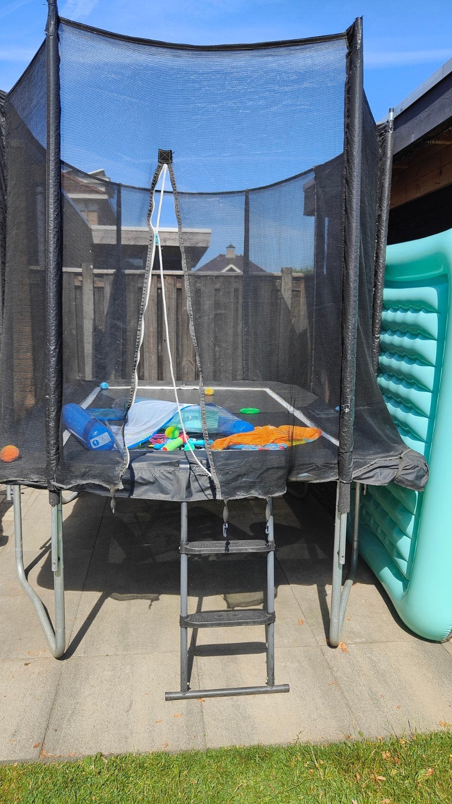 Salta Rechthoekige trampoline 214x305, Ophalen, Gebruikt