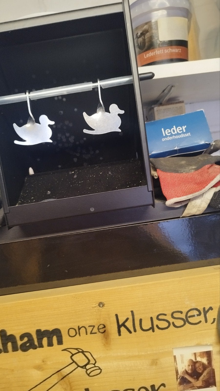 Perfecta Bullet Trap met eenden schietkaarten, Ophalen of Verzenden, Zo goed als nieuw