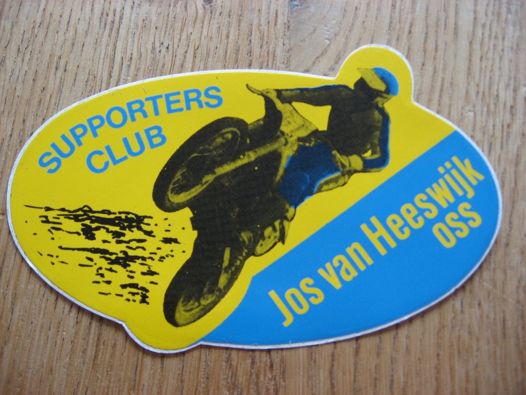 Vintage Sticker Supporters Club Jos Van Heeswijk Oss, Verzamelen, Stickers, Ophalen, Nieuw, Sport