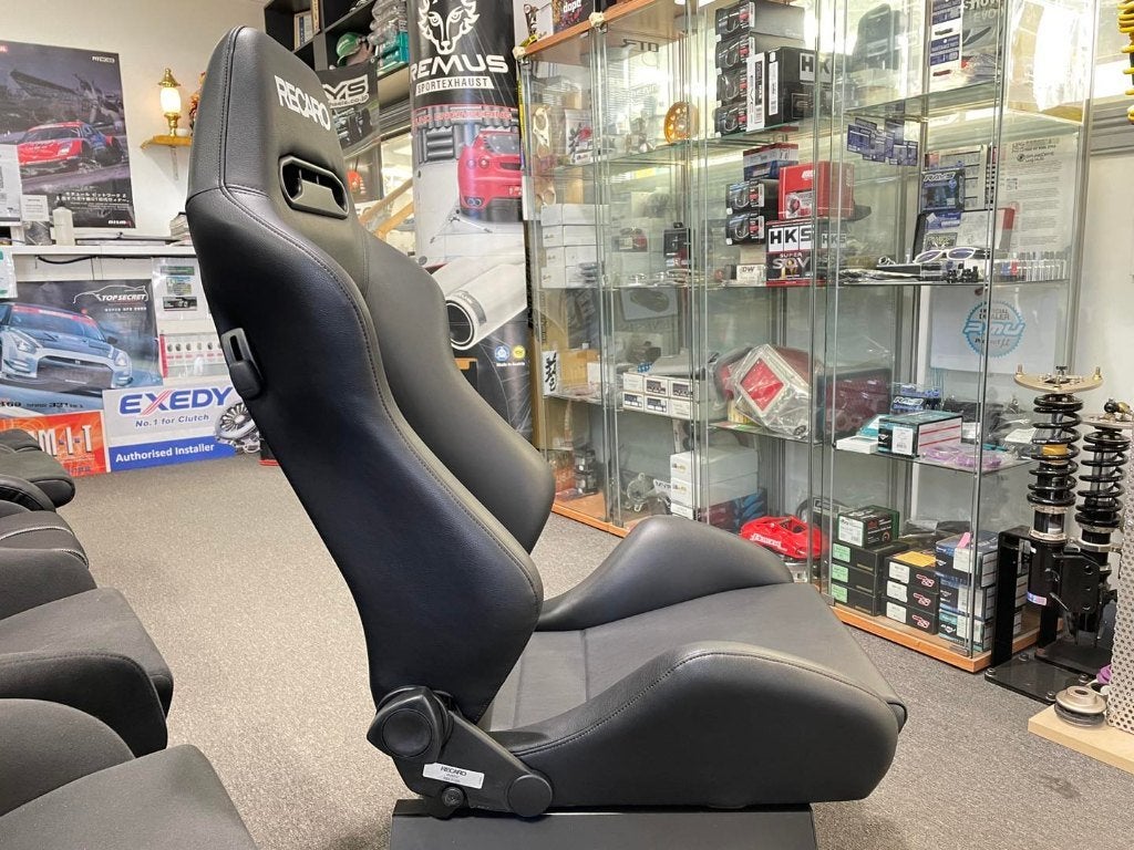 Recaro SR5 Speed vinyl zwart sportstoel kuipstoel, Auto diversen, Tuning en Styling, Ophalen of Verzenden