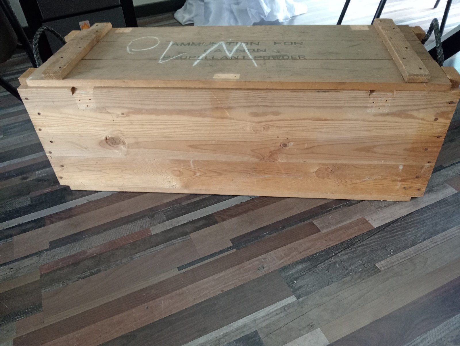 Houten munitiekist voor kanon - Ammunition for Cannon, Verzamelen, Ophalen, Overige soorten, Overige gebieden, Kist of Geocache