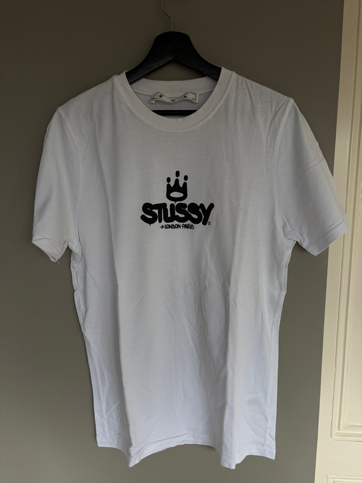 Off white stussy shirt maat L, Kleding | Heren, T-shirts, Verzenden, Zo goed als nieuw, Maat 52/54 (L), Wit