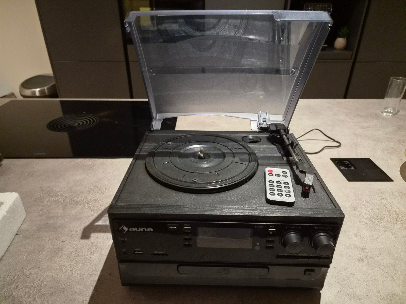 Oakland DAB Retro Stereo met platenspeler (CD defect), Ophalen, Niet werkend, Tuner of Radio, Overige merken