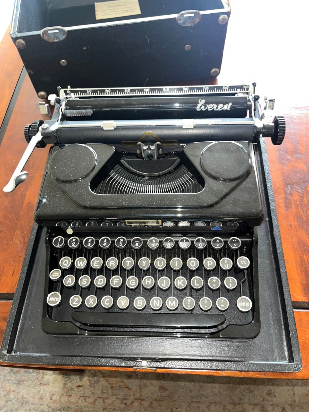 Oude typemachine, Ophalen, Gebruikt