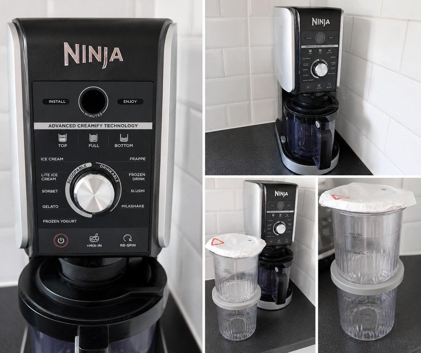 Ninja CREAMi Deluxe NC502EU - 10-in-1 Ijsmachine, 4 liter of meer, Ophalen of Verzenden, Zo goed als nieuw, 3 snelheden of meer