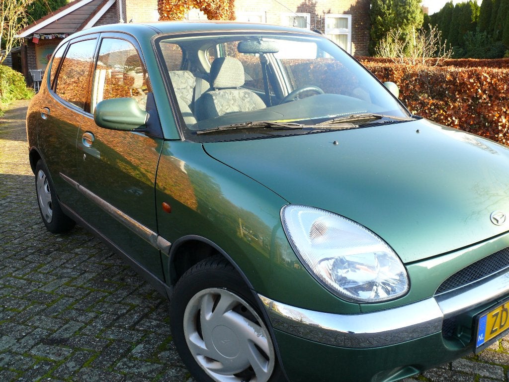 Daihatsu Sirion 1.0 1999 Groen izgs, Voorwielaandrijving, 750 kg, Overige bekleding, 989 cc