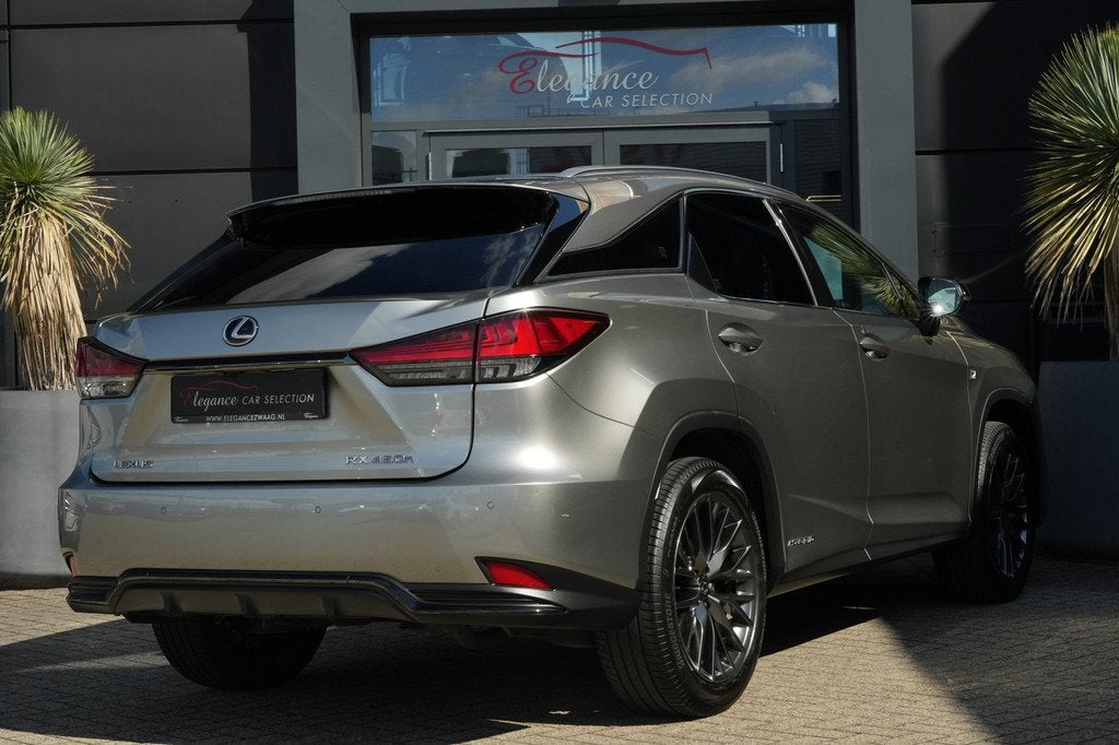Lexus RX 450h 4WD F Sport Line 313pk Panoramadak/Trekhaak/Ma, Gebruikt, 2000 kg, Bedrijf, Hybride Elektrisch/Benzine