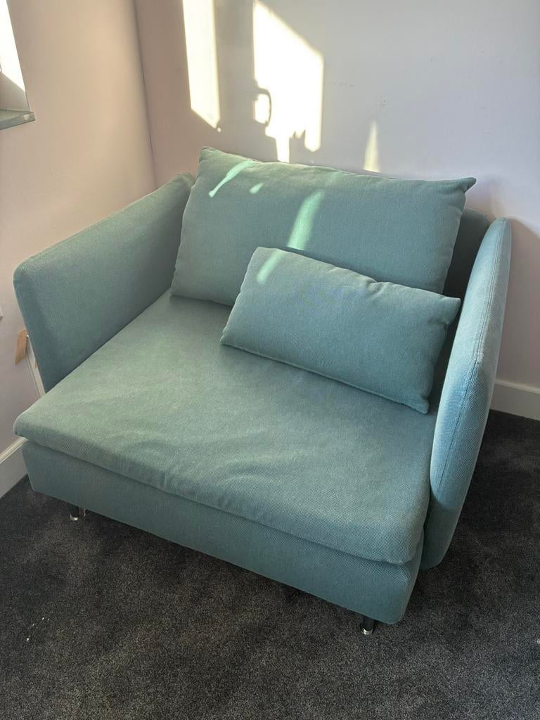 Leuke loveseat te koop, Tweepersoons, 75 tot 100 cm, Ophalen of Verzenden, Zo goed als nieuw