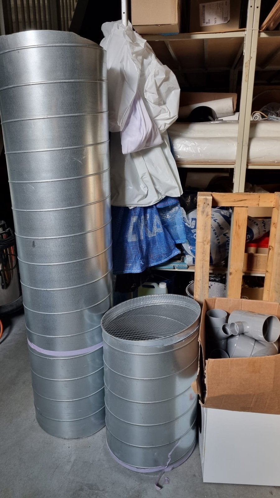 Spiralo Air spiraalbuis 450mm - 2 lengtes, Ophalen of Verzenden, Gebruikt, Ventilator en Afzuiger