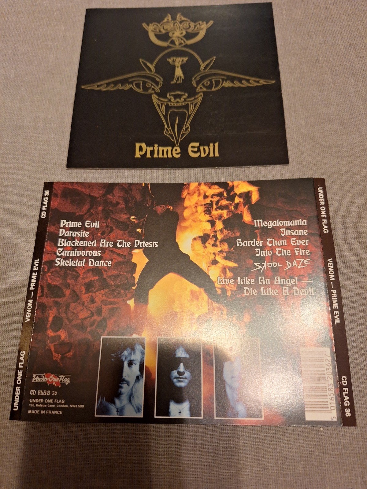 Venom - Prime Evil CD (Under One Flag, 1989), Inclusief boekje, Gebruikt, Verzenden, Hardrock