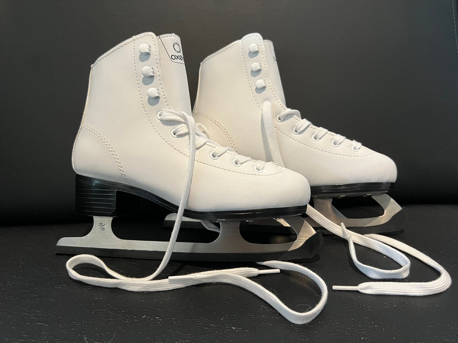 Oxelo kunstschaatsen Maat 35/36 - Wit, Sport en Fitness, Schaatsen, Gebruikt, Kunstschaatsen, Ophalen, Overige merken