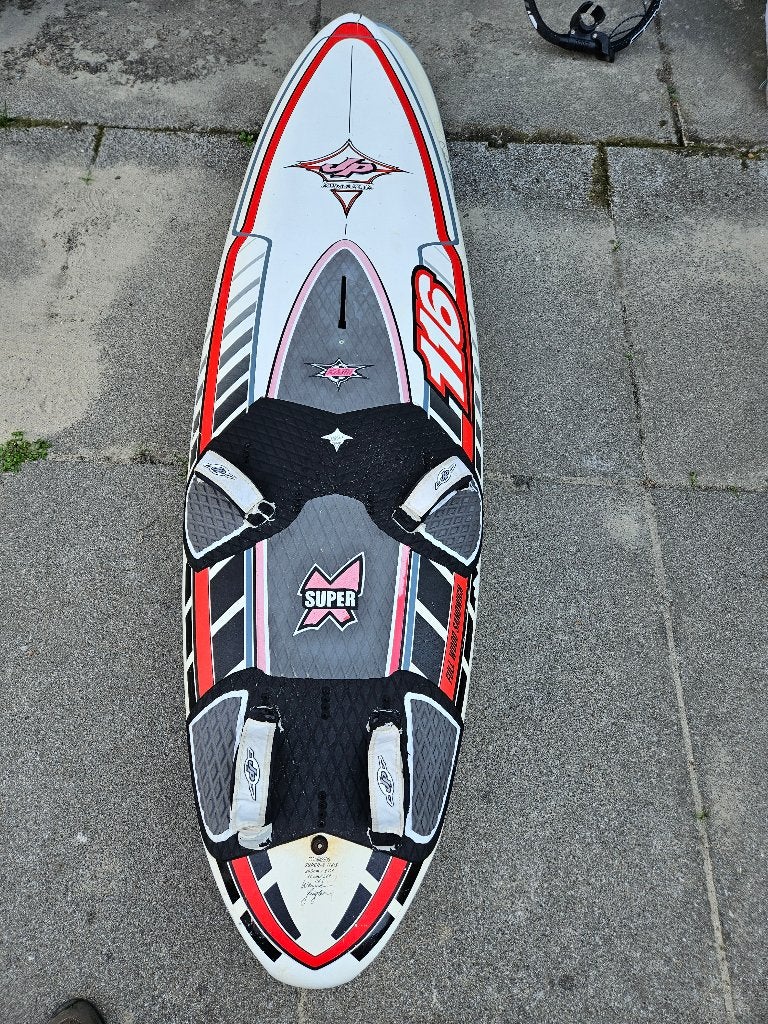 JP supercross 116, North sails S-type 6.6, mast North silver, Watersport en Boten, Windsurfen, Ophalen, Gebruikt, Minder dan 250 cm