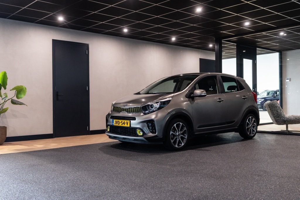Kia Picanto 1.2 X-Line | Camera | Cruise | Leder (bj 2018), Auto's, Keurmerk '100% Onderhouden', 86 pk, Gebruikt, Zwart