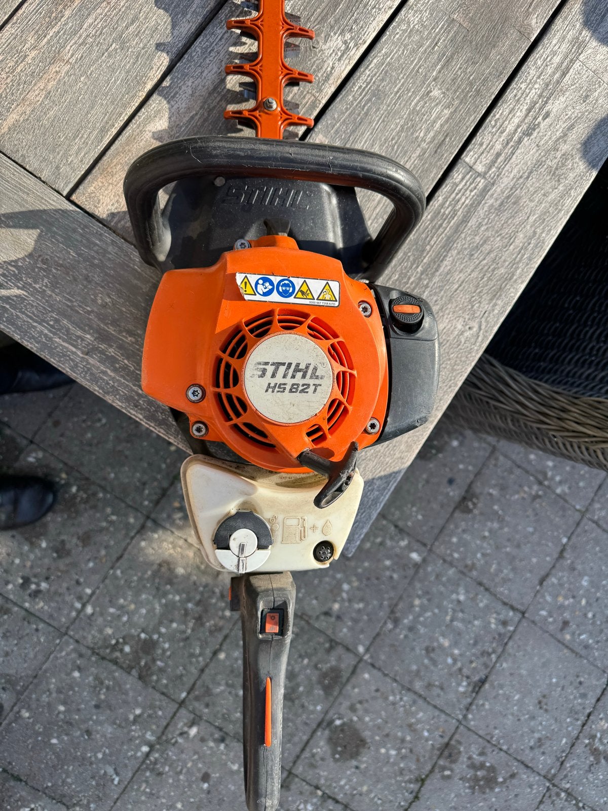 Stihl HS 82 T Heggenschaar - Benzine, Ophalen of Verzenden, Gebruikt, Benzine