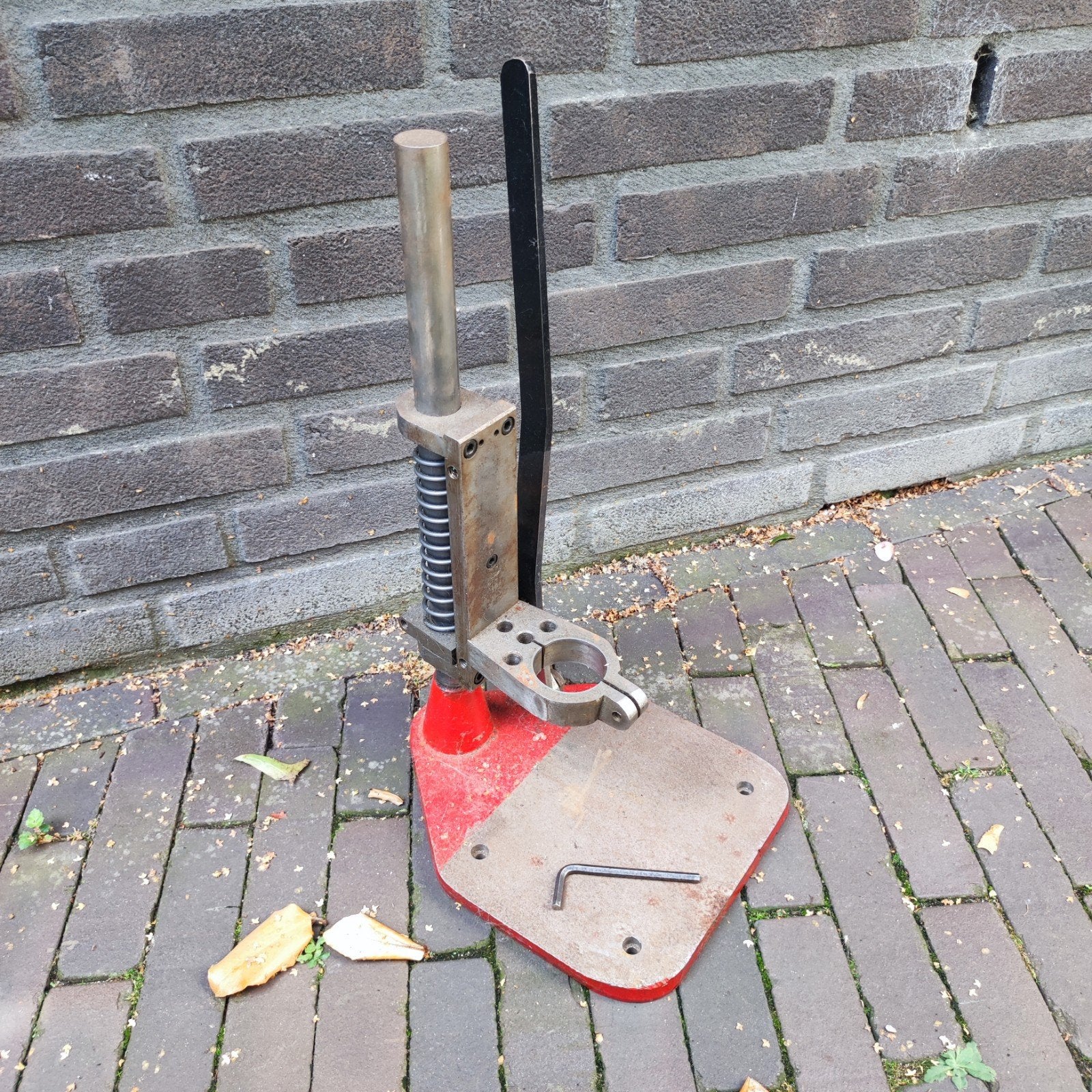 Boorstandaard, Ophalen, Gebruikt, Kolomboormachine