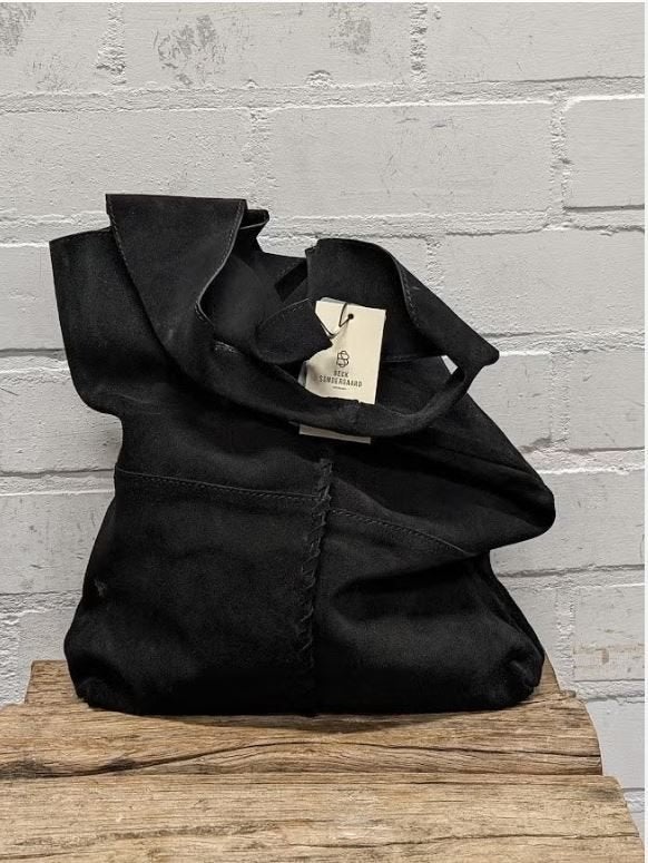Becksondergaard - Prachtige leren tote shopper - Nieuw €140, Sieraden, Tassen en Uiterlijk, Zwart, Shopper, Nieuw, Ophalen of Verzenden