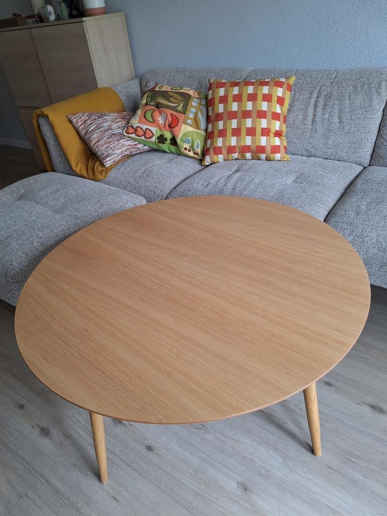 Hubert salontafel eikenlook - 90 cm diameter, Ophalen of Verzenden