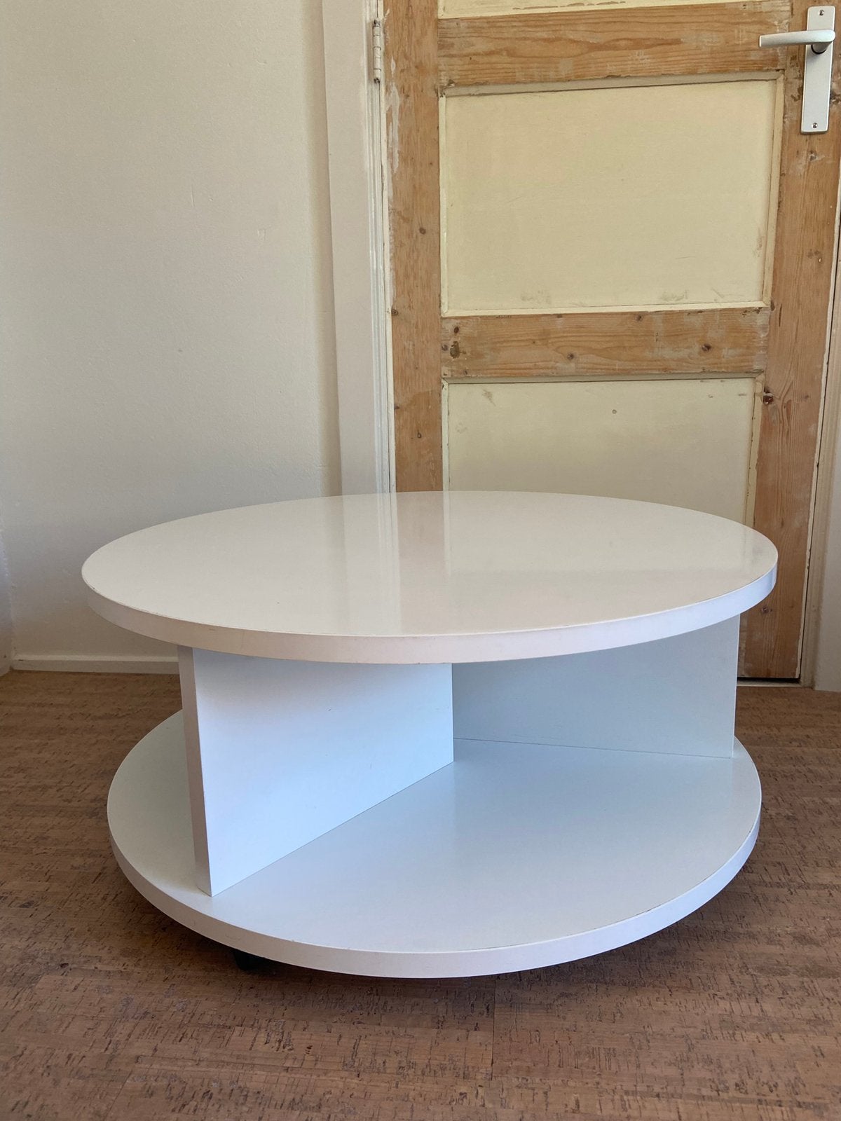 Ronde salontafel, Huis en Inrichting, Woonaccessoires | Etagères, Ophalen, Zo goed als nieuw