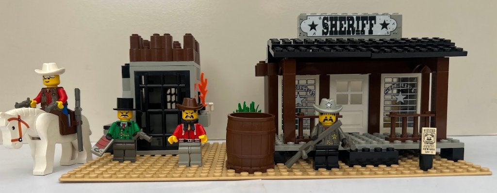 Lego 6755 Sheriff's Lock-Up, Gebruikt, Overige thema's, Lego, Ophalen of Verzenden