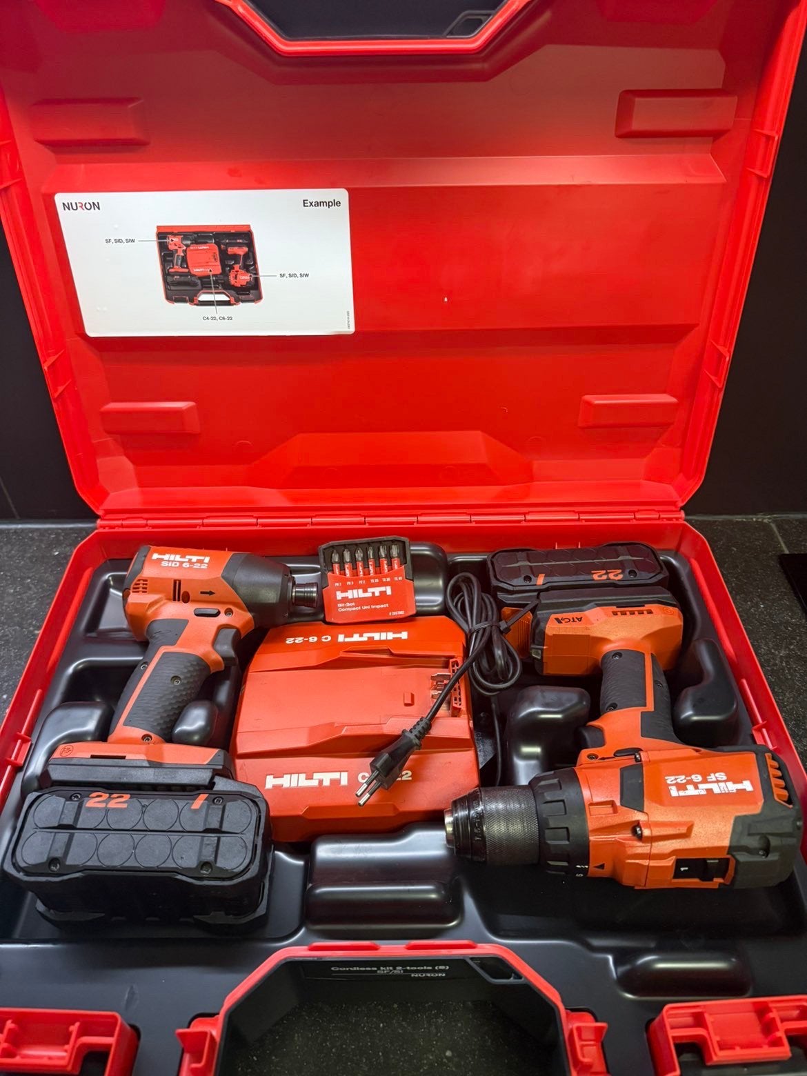 Hilti Nuron Combi SF/SiD set, Doe-het-zelf en Verbouw, Gereedschap | Handgereedschap, Ophalen of Verzenden, Gebruikt