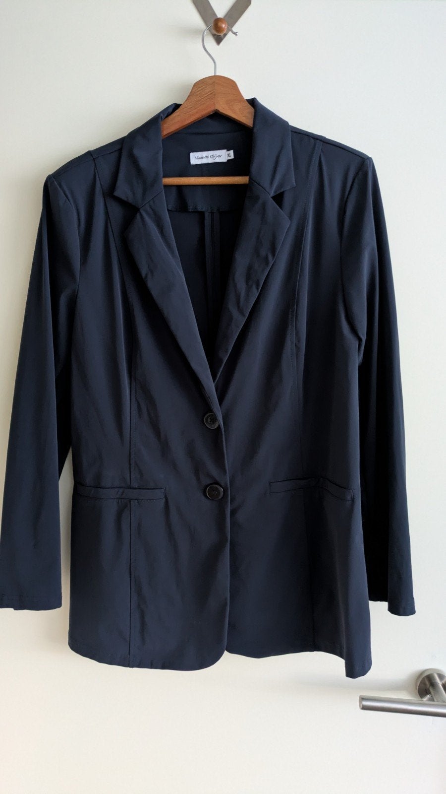 Nicolette Kluijver donkerblauwe blazer maat XL, Kleding | Dames, Blauw, Maat 46/48 (XL) of groter, Zo goed als nieuw, Nicolette Kluijver