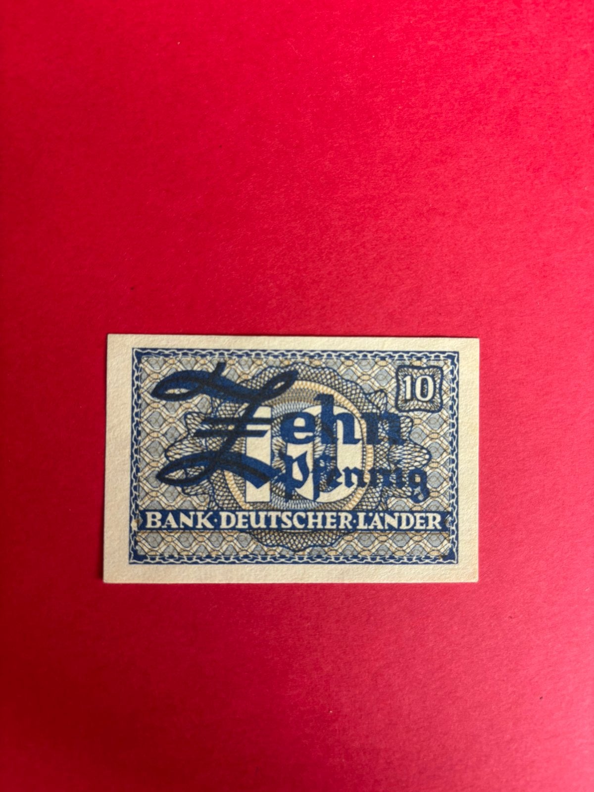 Prachtig duits biljet van 10 Pfenning uit 1948 UNC, Ophalen of Verzenden, Overige periodes
