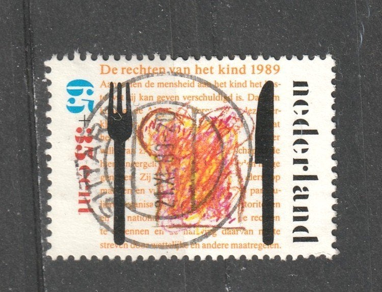 nvph 1436 Kinderzegel 1989, Postzegels en Munten, Verzenden, Na 1940, Gestempeld