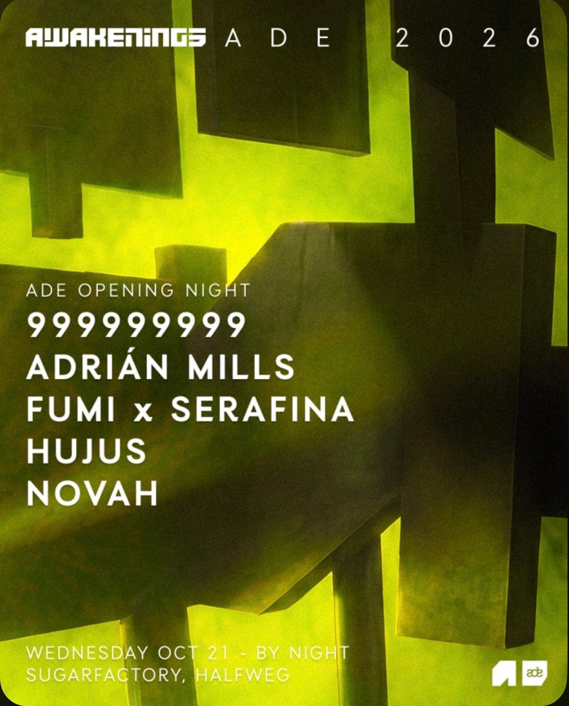 Ade opening night tickets, Ophalen of Verzenden, Zo goed als nieuw