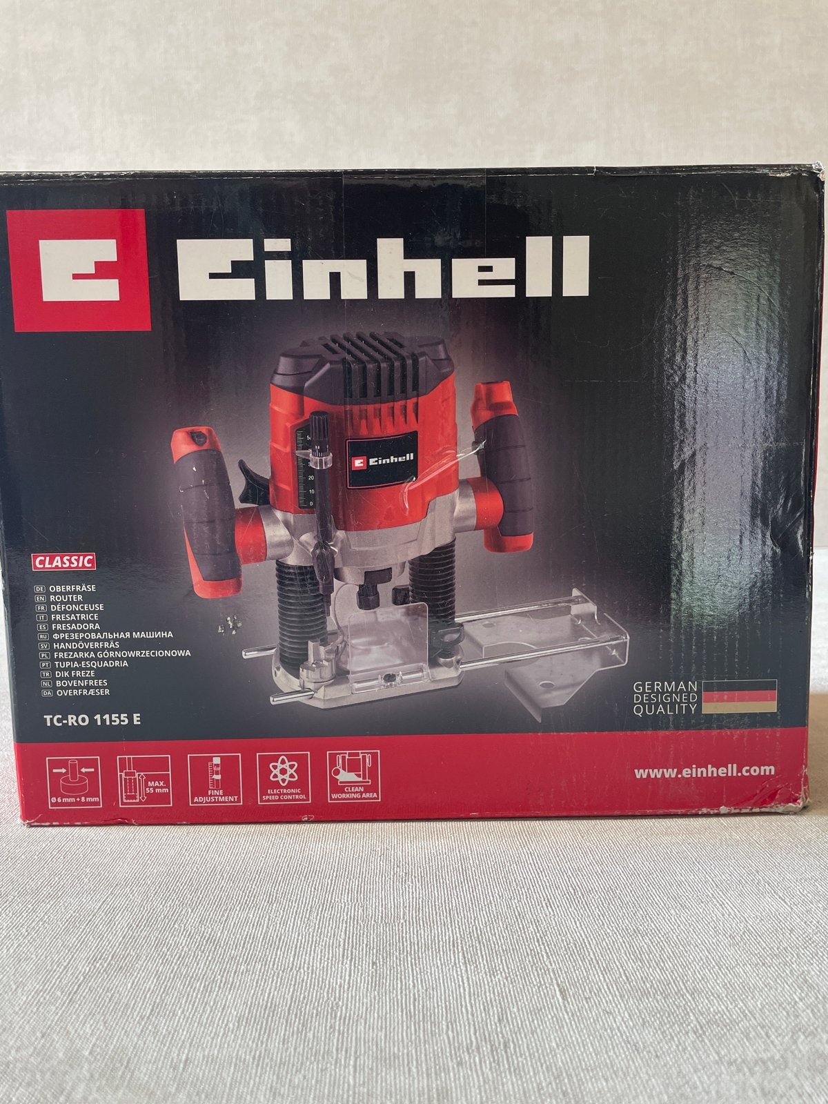 Einhell TC-RO 1155 E Bovenfrees - Nieuw in doos, Onbekend, Nieuw, Ophalen of Verzenden, Bovenfrees