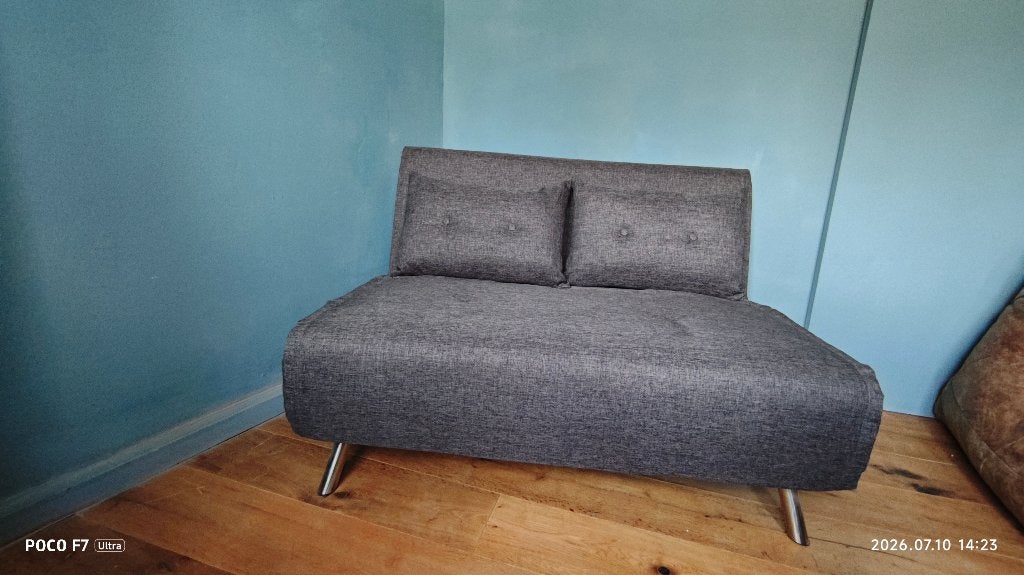 slaapbank, Ophalen, 190 cm of minder, Zo goed als nieuw, Twijfelaar