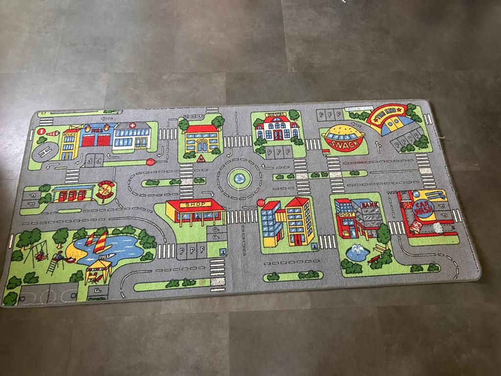 Speelkleed Verkeer 200x95 cm - Ideaal voor uren speelplezier, Ophalen, Gebruikt