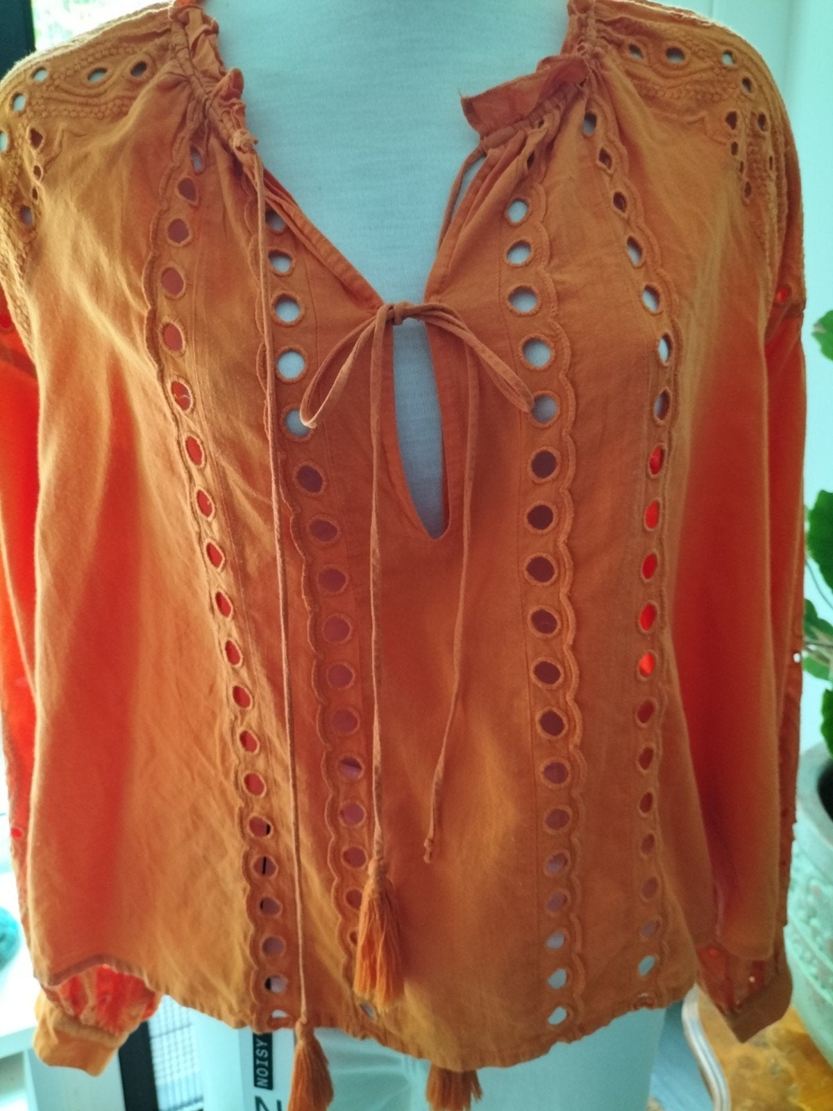 blouse van Yas, Kleding | Dames, Blouses en Tunieken, Maat 42/44 (L), Oranje, Ophalen of Verzenden, Zo goed als nieuw