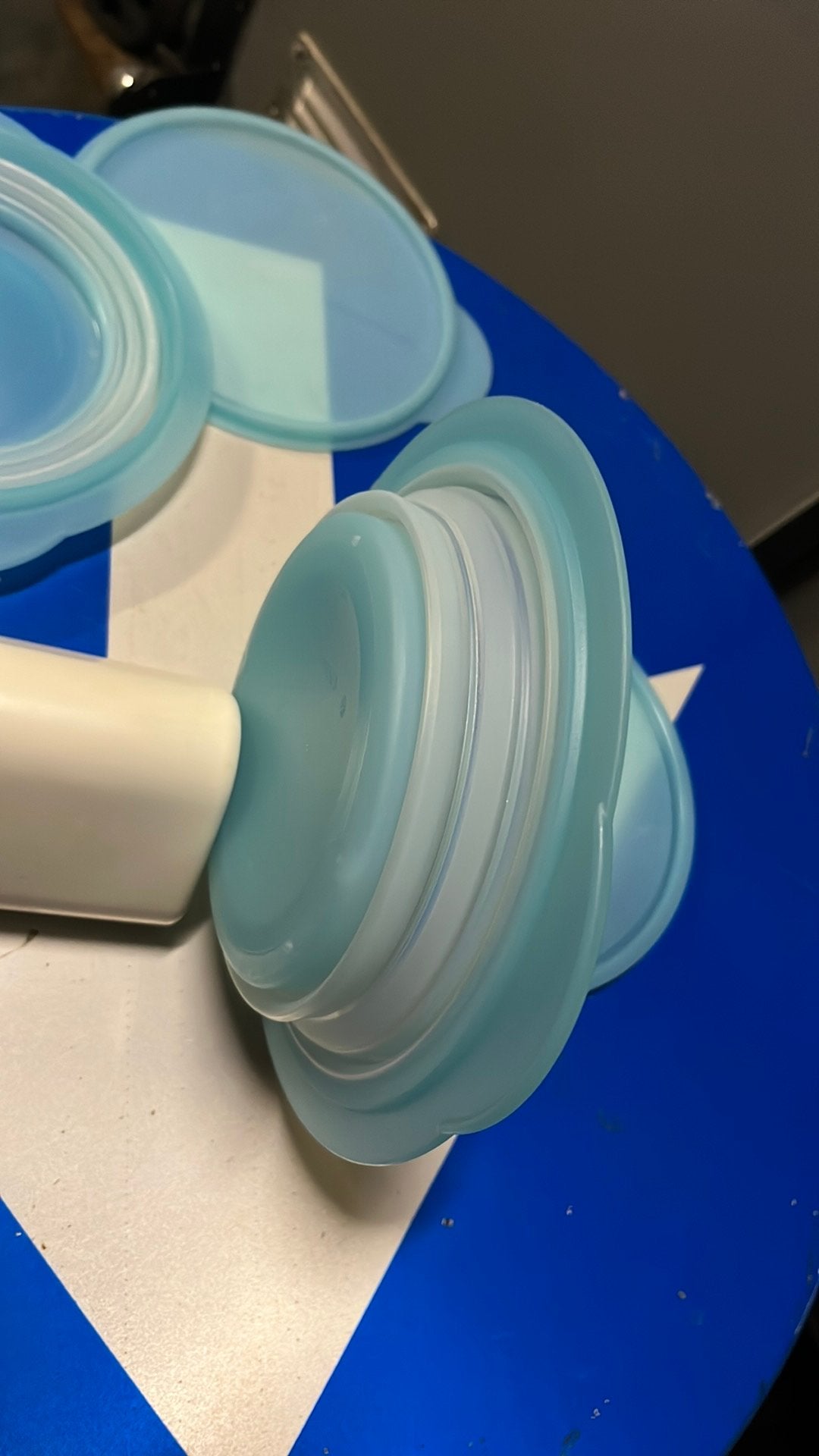 Tupperware ronde vouwbakjes en product doos, Huis en Inrichting, Ophalen of Verzenden, Zo goed als nieuw, Bak of Kom, Groen