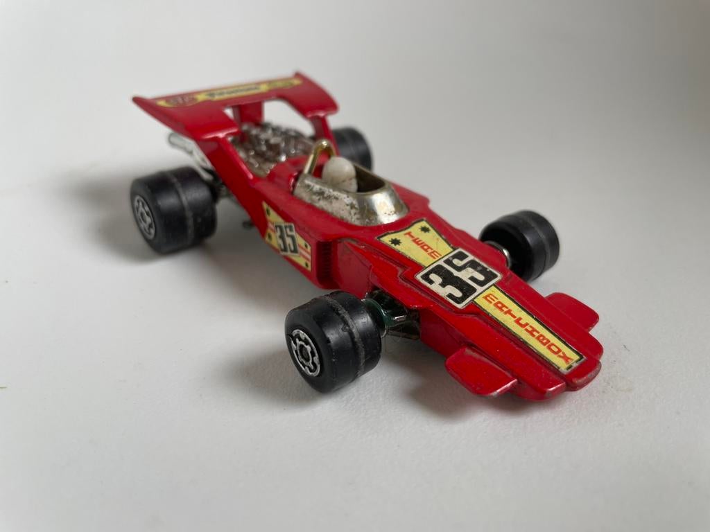 Model Formule 1 auto raceauto rood, 1971, Matchbox, 1/43, Ophalen of Verzenden, Gebruikt, Auto, Matchbox