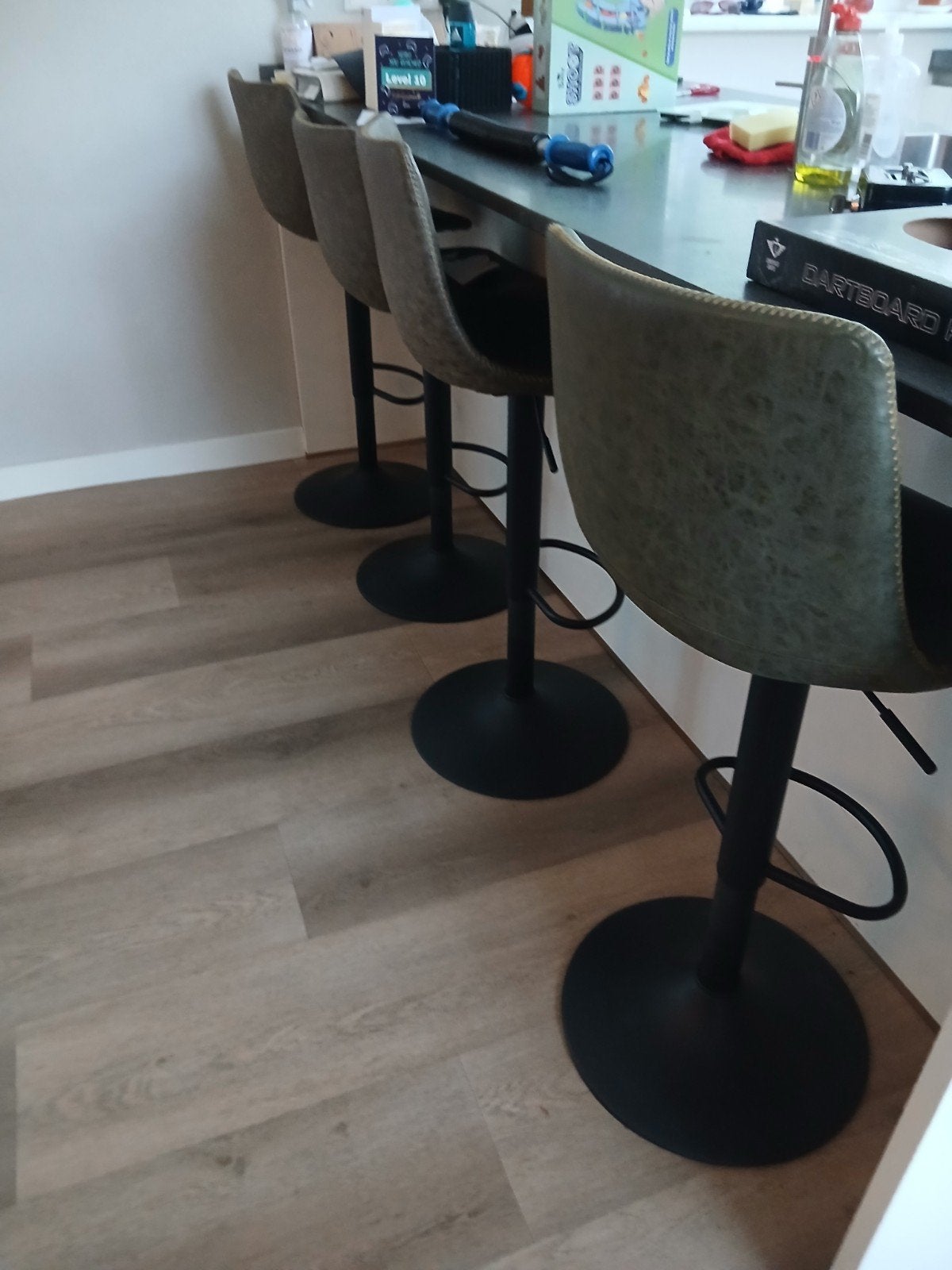 4x barkrukken - Verstelbaar en draaibaar, Huis en Inrichting, Barkrukken, Gebruikt, Ophalen of Verzenden, 90 cm of meer, In hoogte verstelbaar