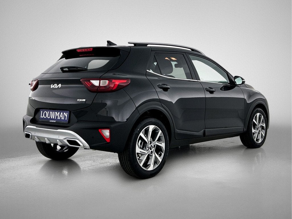 Kia Stonic 1.0 T-GDi MHEV GT-Line Stoelverwarming | Stuurver, Auto's, Kia, 450 kg, Euro 6, Leder en Stof, Zwart