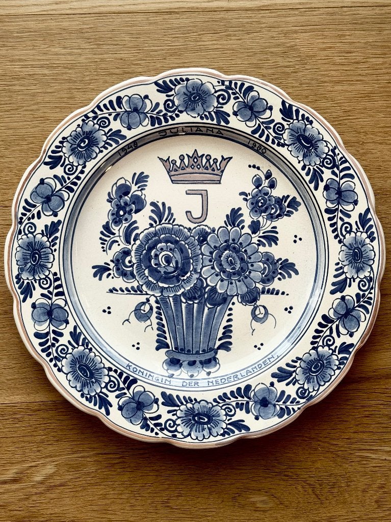 jubileumbord Koningin Juliana Wandbord 1948 - 1980, Antiek en Kunst, Antiek | Wandborden en Tegels, Ophalen of Verzenden