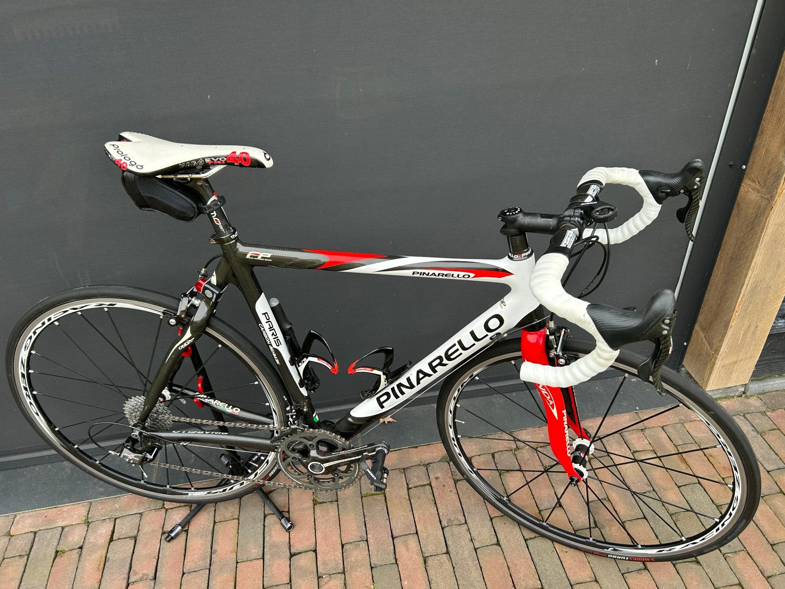 Pinarello Paris Racefiets 54 cm - Carbon, Campagnolo Record, 28 inch, Carbon, Zo goed als nieuw, Meer dan 20 versnellingen