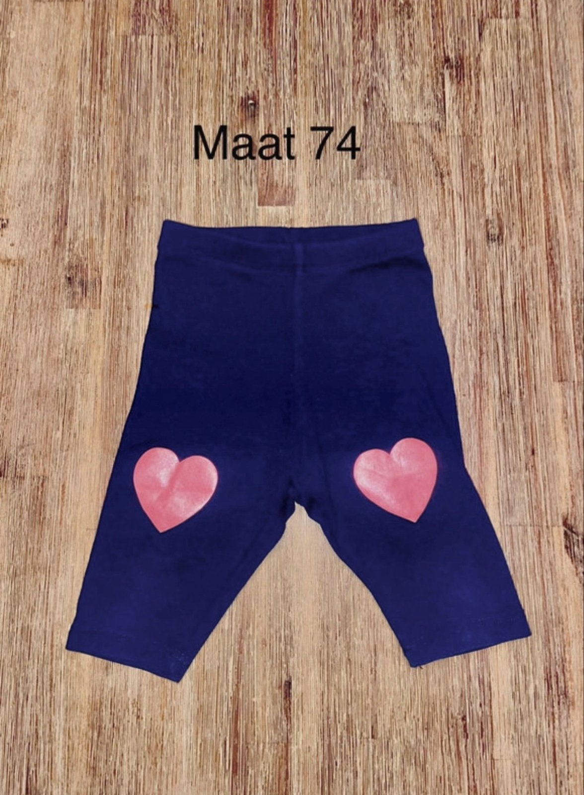 Donkerblauwe 3/4 legging - Via Girls maat 74, Ophalen of Verzenden, Gebruikt, Meisje, Broekje