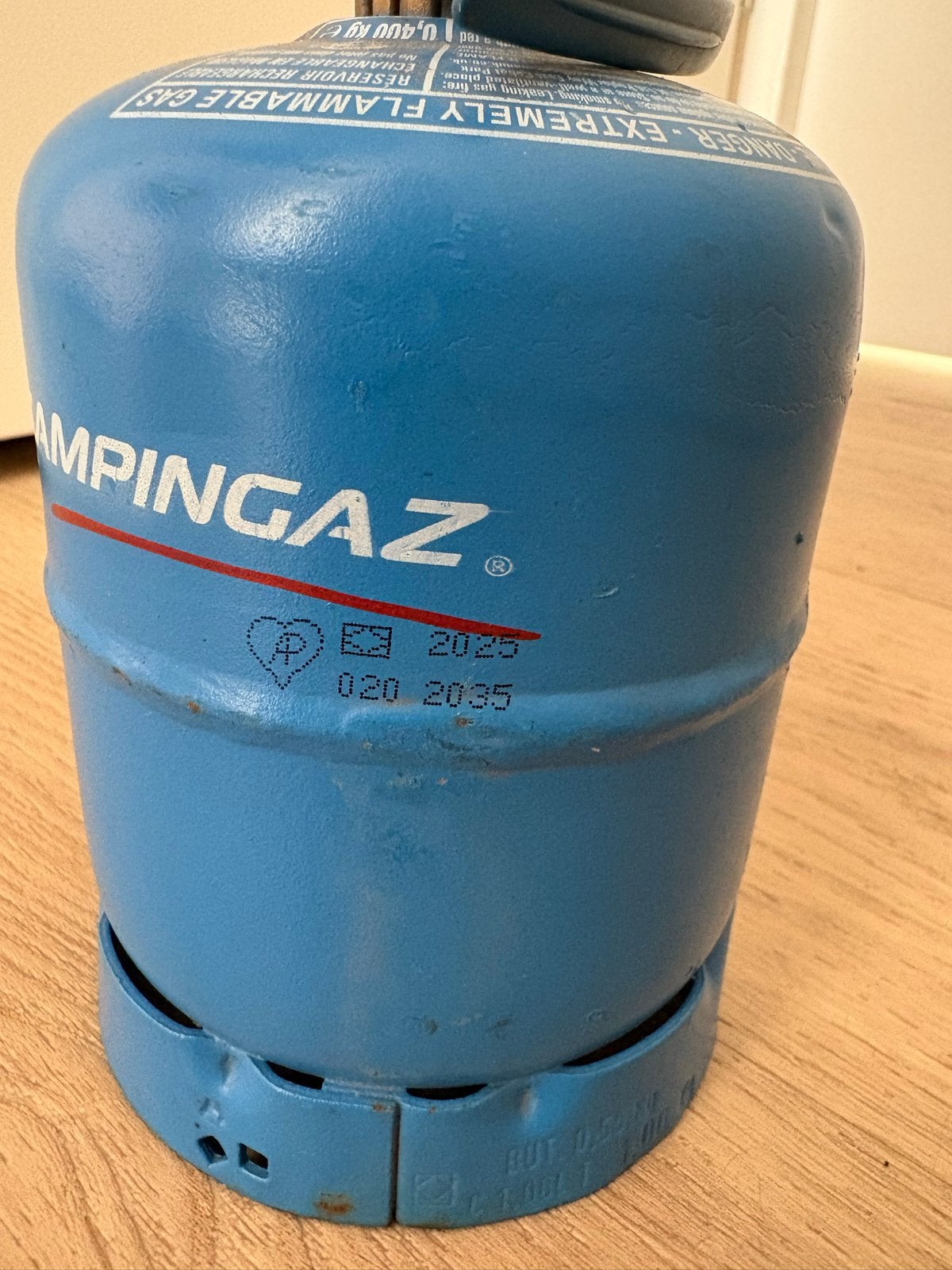 1x gebruikte Campingaz gasfles Type 901, Caravans en Kamperen, Ophalen, Gebruikt