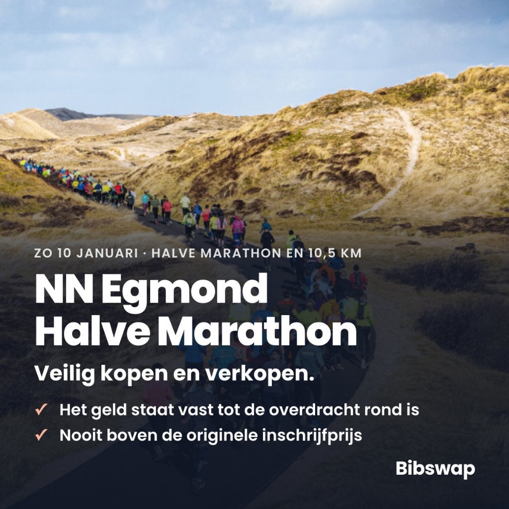 Startbewijs NN Egmond Halve Marathon veilig (ver)kopen?, Eén persoon, Januari