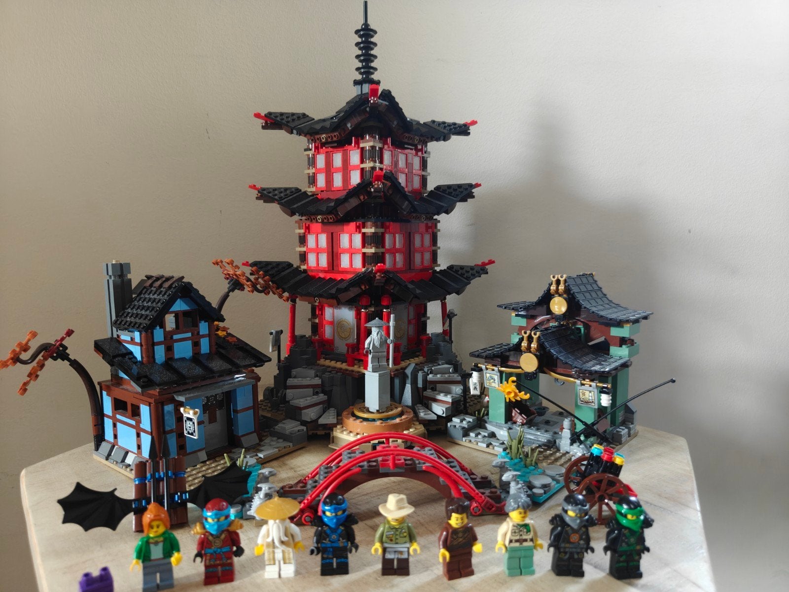 Lego ninjago tempel of airjitzu, 97% compleet met doos, Ophalen, Zo goed als nieuw, Complete set, Lego