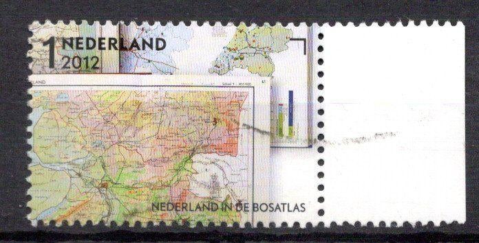 gestempelde zegel. jaar 2012: bosatlas met tab, Ophalen of Verzenden, Na 1940, Gestempeld