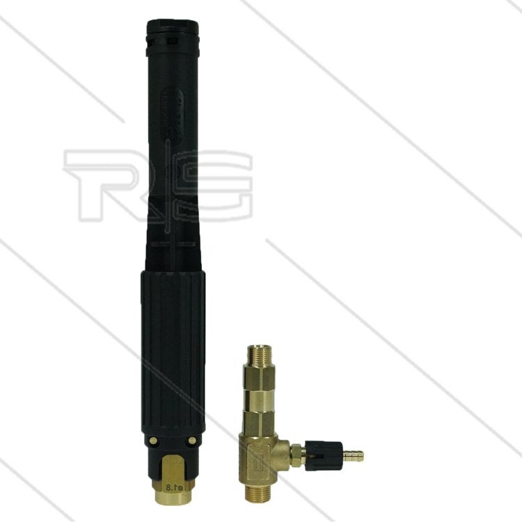 Zwarte Schuimlans Duo Set met 1.2mm Injector, Verzenden