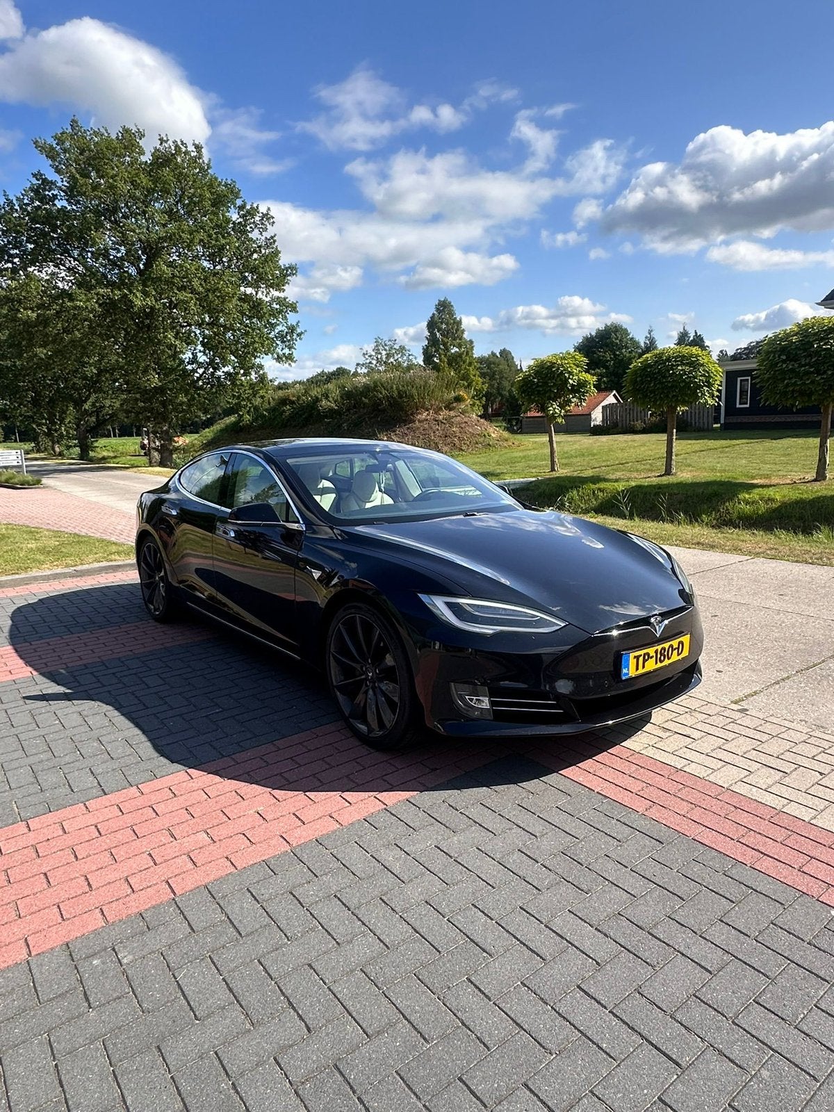 ️ Tesla Model S 75D (2018)  Premium White Interior 22,500€, Zwart, Origineel Nederlands, Elektrisch, Vierwielaandrijving