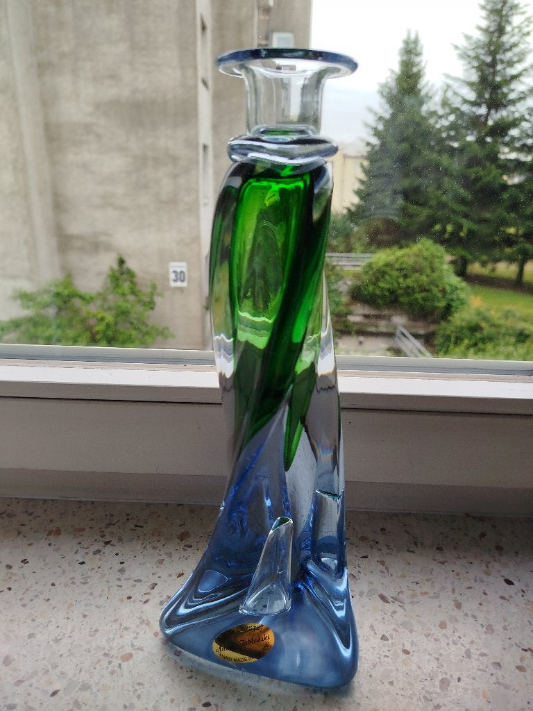 Adam JABLONSKI zeldzame kristallen vaas 29 cm, Antiek en Kunst, Verzenden