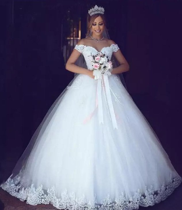 Nieuwe prinsessen trouwjurk €849 34 36 38 40 42 44 46 48 50, Ophalen, Nieuw, Wit, Trouwjurk