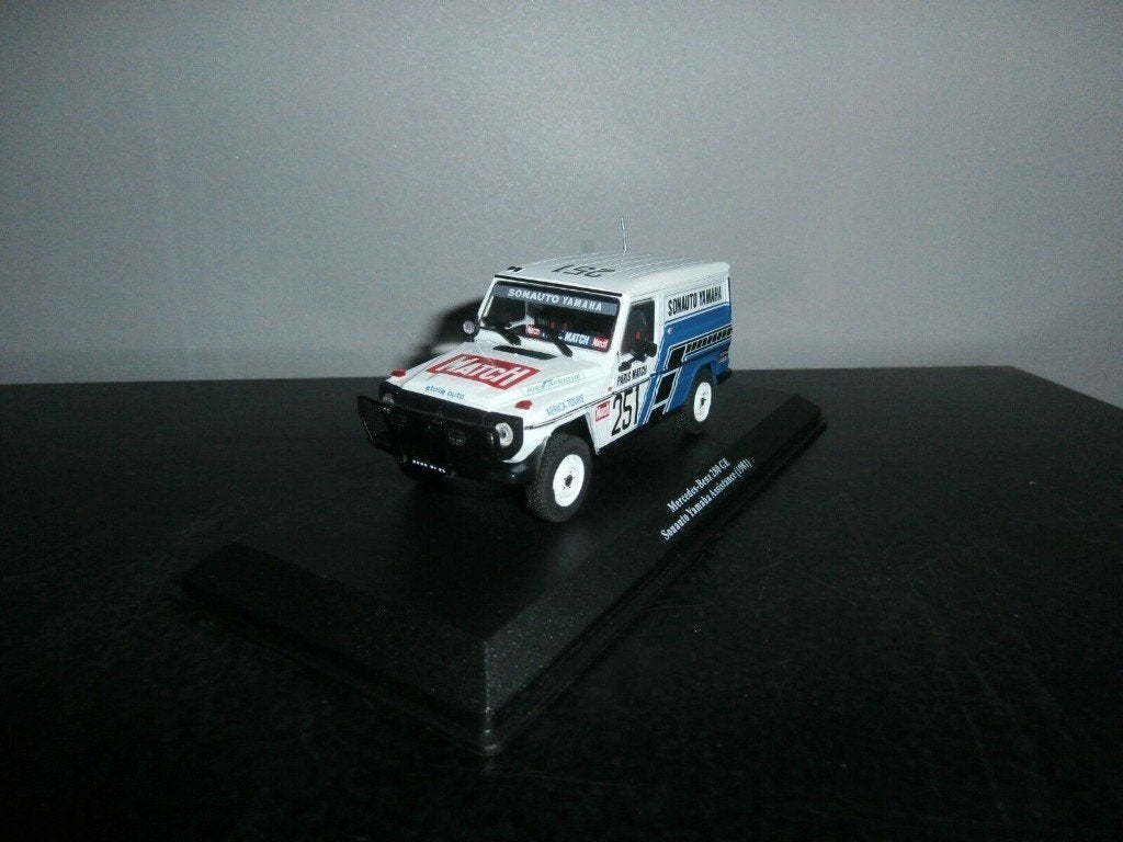 Mercedes 280GE van rallyeteam Sonauto/Yamaha IXO/Altaya 1:43, Ophalen of Verzenden, Nieuw, Auto, Overige merken