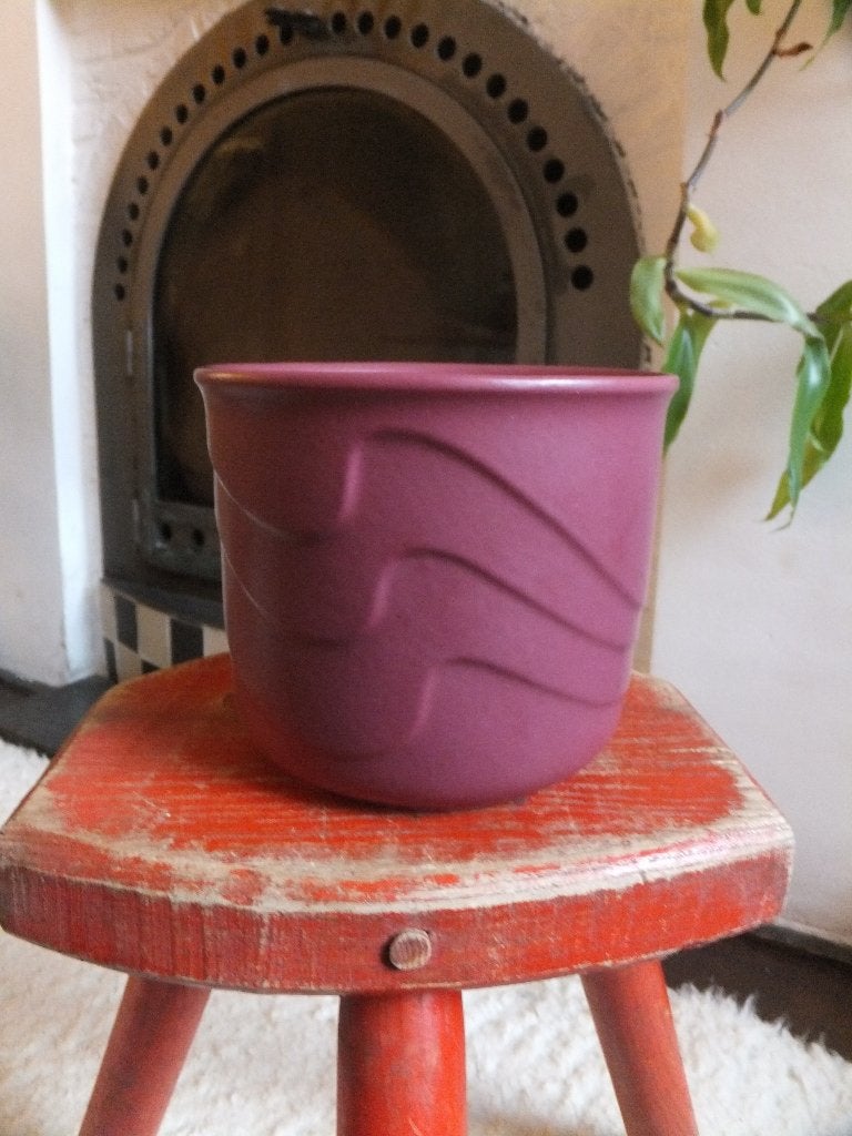 gratis verzenden vintage scheurich W. Germany bloempot wave, Verzenden