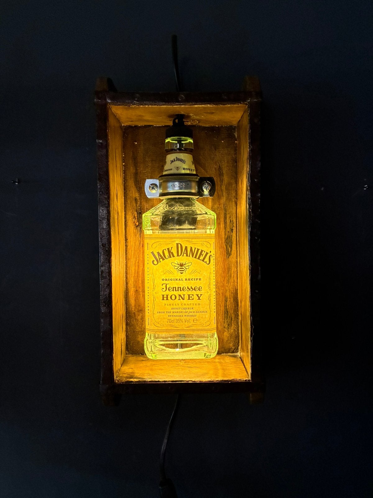 Jack Daniel’s honey Wandlamp, Ophalen of Verzenden, Nieuw, Glas, Mancave